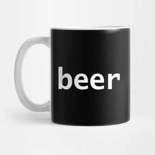 Beer Minimal Typography Generic Mug